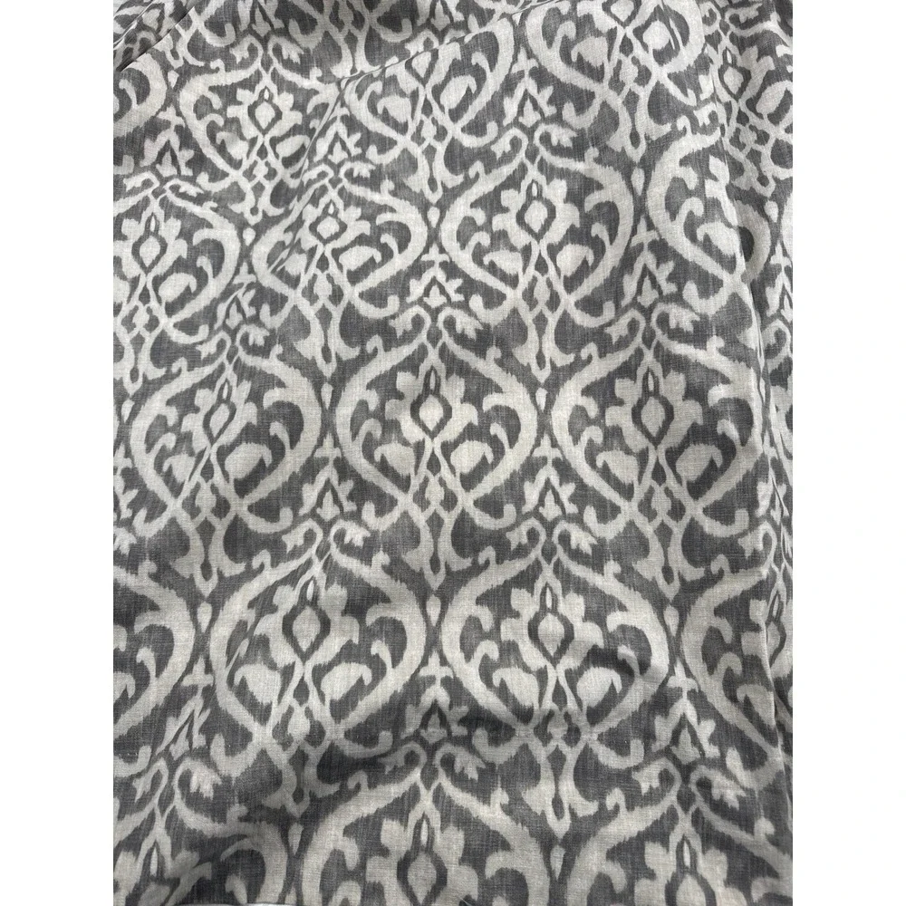 Pottery Barn INGRID DRAPE (1) 3-in-1 Pole Top GRAY IKAT 50x96